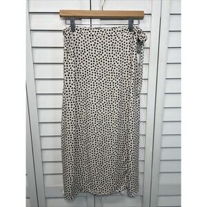 Kirious Los Angeles Polka Dot Rayon Wrap Skirt Women's Size Medium